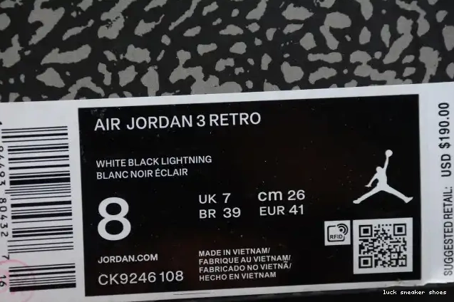 Cheap LUCY (W) LASER JORDAN 3 RETRO ORANGE CK9246-108 AIR 0607